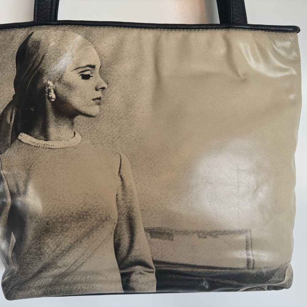 Tan and Black Artistic Shoulder Bag
